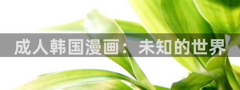 腐漫画网肉：成人韩国漫画：未知的世界